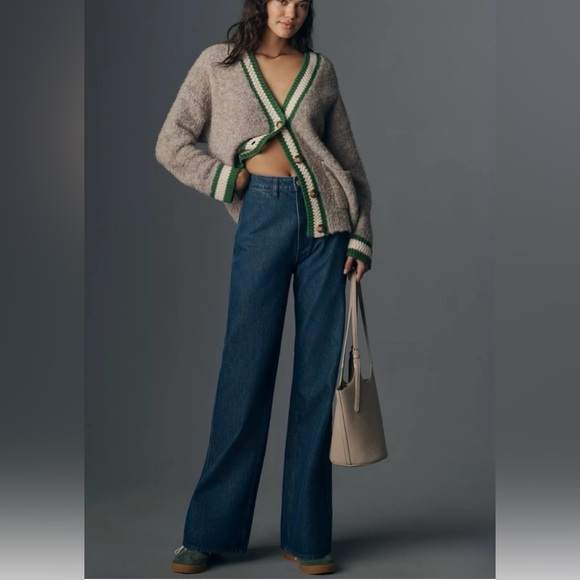 NWT Rolla's Studio Flare Jeans in Stone Organic - Picture 2 of 6